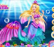 Barbie Deniz Kızı Prenses'in Makyajı
