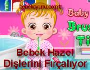 Bebek Hazel Dişlerini Fırçalıyor
