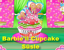 Barbie'li Cupcake Süsle