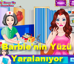 Barbie'nin Yüzü Yaralanıyor