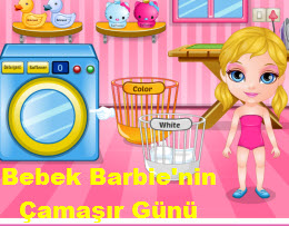 Bebek Barbie'nin Çamaşır Günü