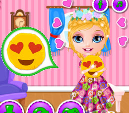 Bebek Barbie'nin Emojili Yastığı