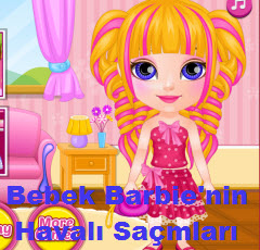 Bebek Barbie'nin Havalı Saçları