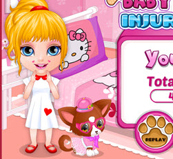 Bebek Barbie'nin Köpeği Yaralanıyor