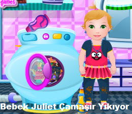 Bebek Juliet Çamaşır Yıkıyor