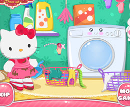 Hello Kitty'nin Çamaşır Günü