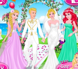 Prensesler Barbie'nin Düğün Davetlileri