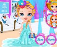 Bebek Barbie Frozen Saç Stili