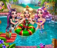 Ever After High Kızlarının Havuz Partisi