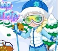 Küçük Elsa'nın Kayak Keyfi
