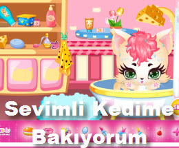 Sevimli Kedime Bakıyorum